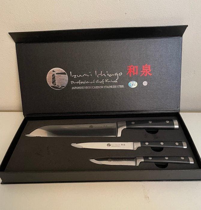 Izumi Ichiago - Keukenmes - Professionele Santoku chefs, Antiquités & Art, Antiquités | Ustensiles de cuisine