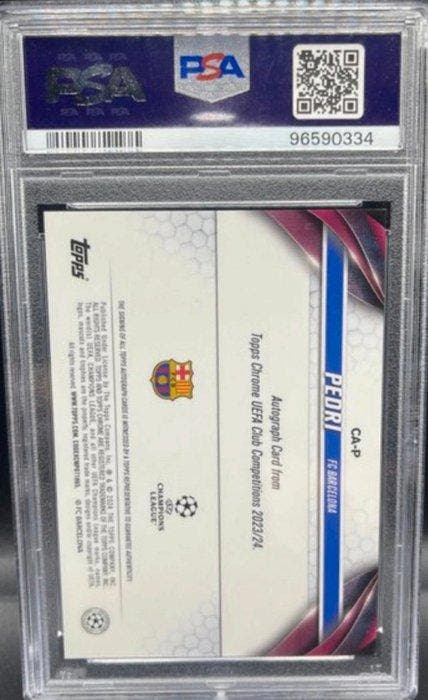 2023/24 Topps Pedri Inclusief certificaat van echtheid,, Verzamelen, Stickers