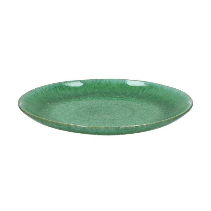 Pomax TREILLE Dinerbord - Steengoed - Ø 27,5 cm - Groen, Huis en Inrichting, Keuken | Servies, Nieuw, Verzenden