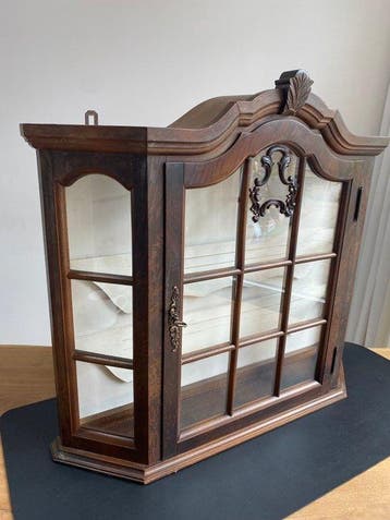 Vitrine - Hout, Glas - Historiserende Hollandse