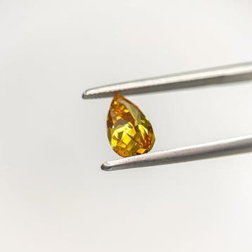 1 pcs Diamant (Natuurlijk gekleurd) - 1.26 ct - Peer - Fancy, Nieuw