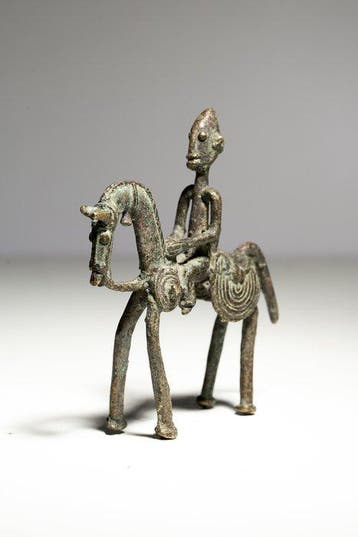 Ruiter in brons - Dogon - Mali
