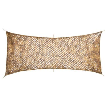 vidaXL Camouflagenet met opbergzak 409x206 cm zandkleurig, Verzenden, Nieuw