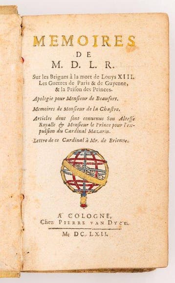 La Rochefoucauld - Mémoires de M. D. L. R. - 1662