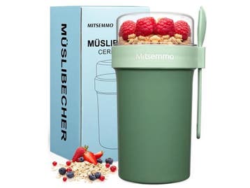 Veiling - Mitsemmo Mueslibekers to Go 760ml+230ml, Gebruikt