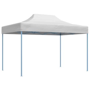 vidaXL Partytent inklapbaar 280x410x315 cm staal wit, Verzenden, Nieuw