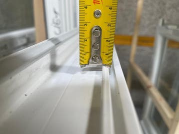 PVC Kunststof ramen kozijnen met intrek/renovatie profiel, Gevelraam of Ruit, 80 tot 120 cm, Nieuw, Ophalen of Verzenden