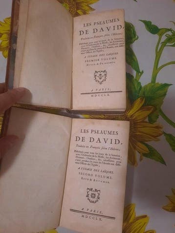 Traduits selon lHebreu - Les Pseaumes de David - 1760