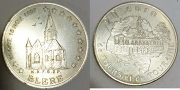 1998 France Frankreich 37 Indre-et-loire Blere Euro Des V..., Postzegels en Munten, Munten | Europa | Euromunten, Verzenden, België