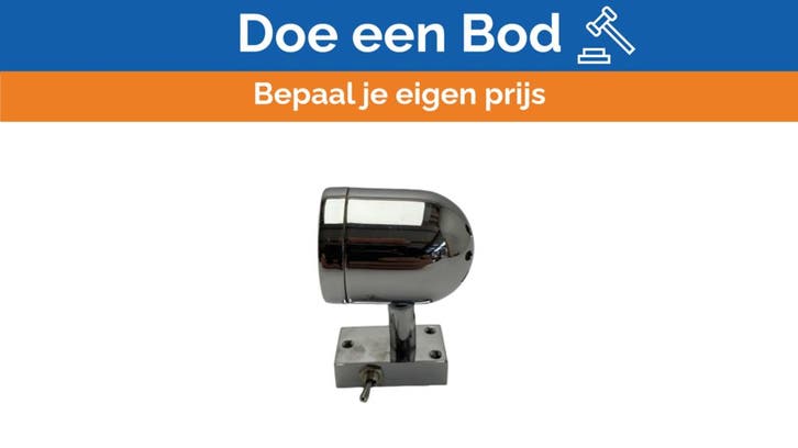 Bieden: Watski Chrome Brass Adjustable Reading Light 12/24V, Watersport en Boten, Bootonderdelen, Ophalen of Verzenden