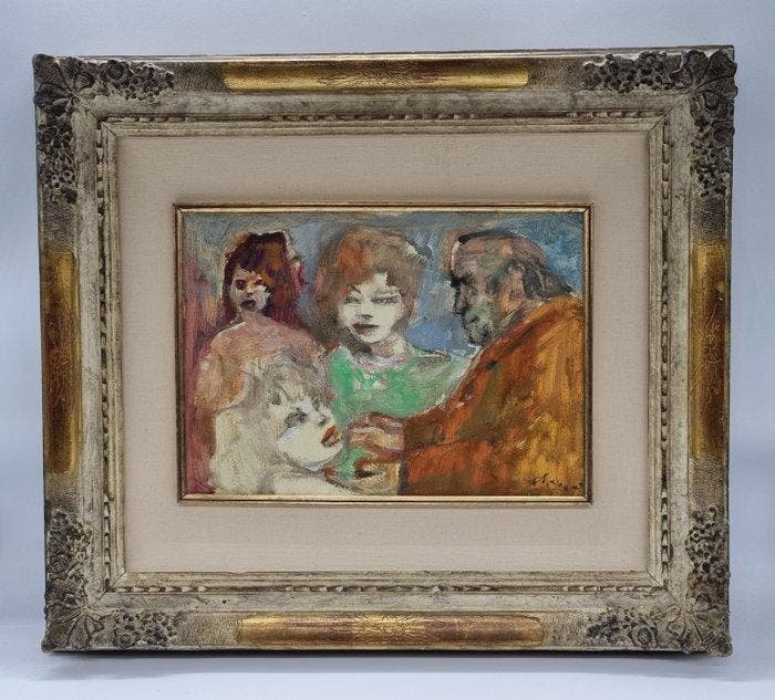 Mino Maccari (1898-1989) - Le Allieve (Maccari con le, Antiquités & Art, Art | Peinture | Moderne