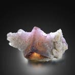 UV Fluorescent TWIN. FLUORITE met Phantoms Boltsburn Mine,, Collections, Minéraux & Fossiles