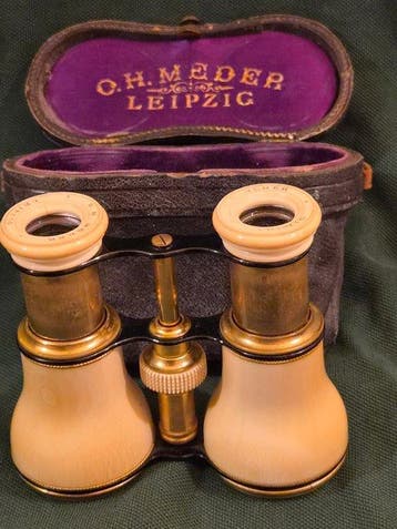 Zoom binoculars - Opernglas signiert - 1885-1900 - Duitsland, Antiek en Kunst