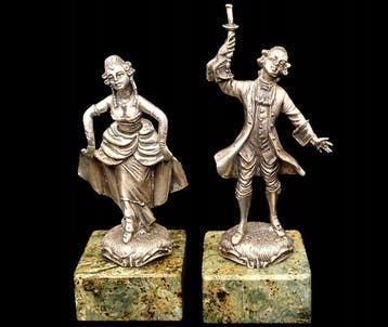Fabbrica Argenterie Etruria - Beeldje - Italian 800 Silver