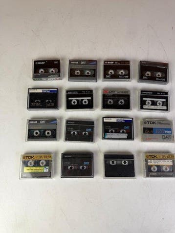 TDK & Maxell - 16x DAT Tapes DAT - digital audio tape, Nieuw