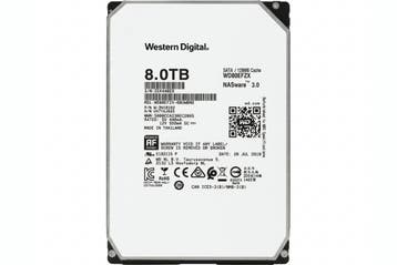 Western Digital Red WD80EFZX 8TB 3.5-inch 5400 RPM 128MB, Ophalen of Verzenden, Zo goed als nieuw, 16 GB