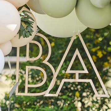 Hangdecoratie Baby Hout, Verzenden