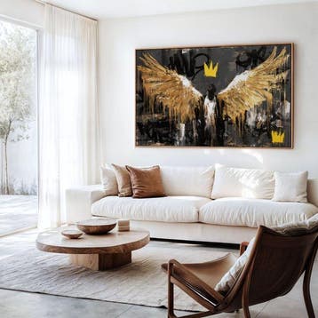 Iconica - Golden Wings of the Street - unique 1/1 XXL (100 x, Antiek en Kunst