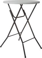 2dekans | Perel Klaptafel, wit, 80 x 110 cm, binnen- en, Tuin en Terras, Ophalen of Verzenden, Nieuw