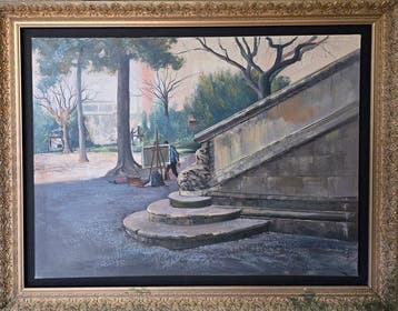 Joan Vila Arimany (1944) - Los pintores del parque