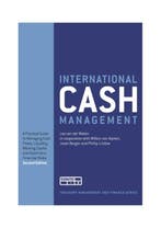 International Cash Management / Treasury management and, Boeken, Verzenden, Gelezen, L. van der Wielen