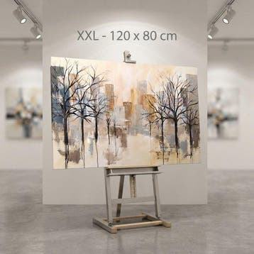 Monika Spiewak - Central Park - Oil Painting Stretched On