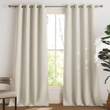Verduisterende gordijnen 132x260cm - 45% korting, retour..., Verzenden, Zo goed als nieuw, Beige