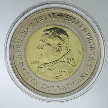 Vatican. 3 Probe Benoît XVI Fleur de Coin, 2005-2007 (Sans