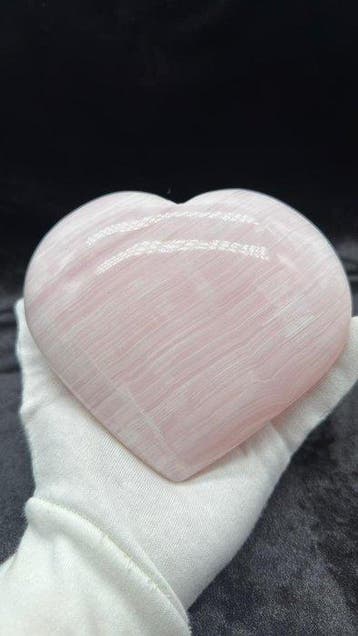 Roze calciethart Hart - Hoogte: 125 mm - Breedte: 140 mm-