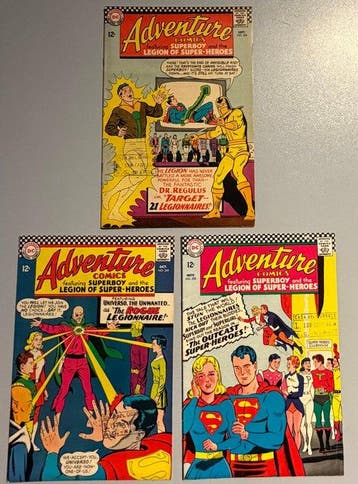 Adventure Comics #348-350, 381, 422, 423, 425 - 7 Comic -, Livres, BD | Comics