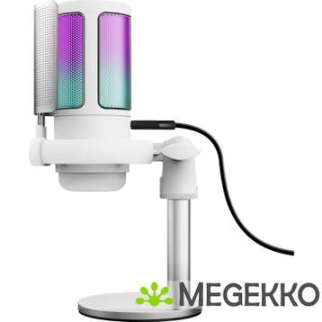 Trust GXT 238W Auron Grijs / Wit Podcastmicrofoon, Muziek en Instrumenten, Microfoons, Verzenden, Nieuw