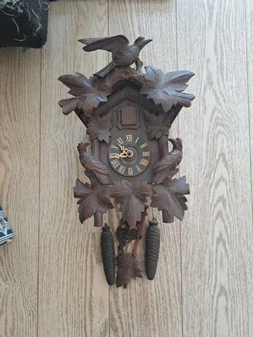 Pendule à coucou - Vintage Duitse koekoeksklok - Laiton,