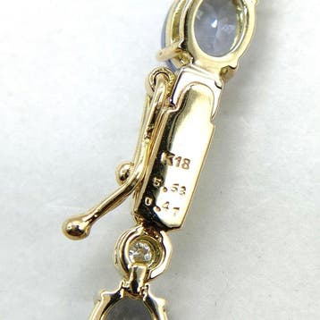 Bracelet - 18 carats Or jaune Tanzanite