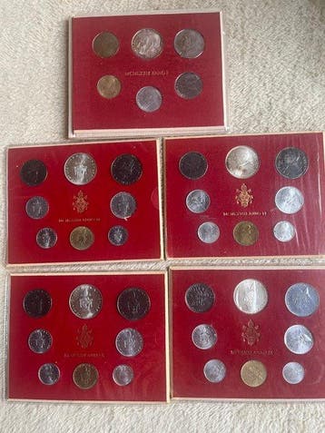 Vaticaan. Paolo VI (1963-1978). Lotto 4 Serie Divisionali