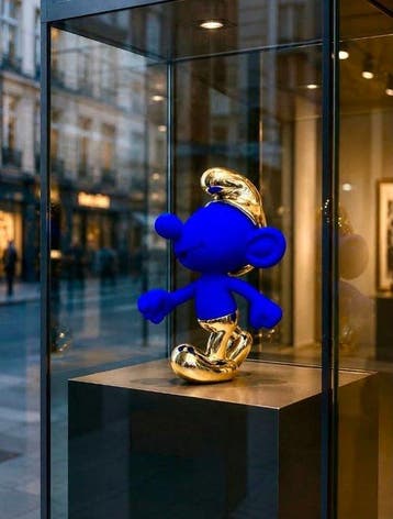 New’Artsy X - Smurf Statue Yves Klein Blue XL