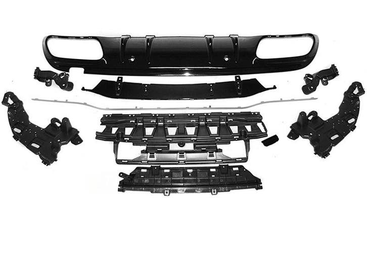 Carnamics Diffuser | Mercedes-Benz C-klasse 18-21 4-d (W205), Auto-onderdelen, Carrosserie, Nieuw, Verzenden