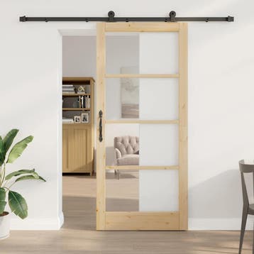 vidaXL Schuifdeur ORKDAL Naturel 93 x 211 cm, Doe-het-zelf en Bouw, Verzenden, Nieuw