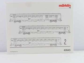 Märklin H0 - 42643 - Ensemble de wagons de passagers pour, Nieuw