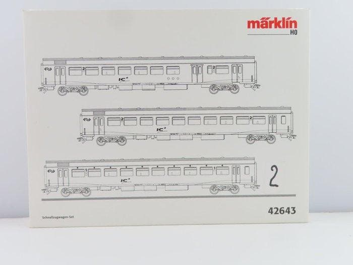 Märklin H0 - 42643 - Ensemble de wagons de passagers pour, Hobby en Vrije tijd, Modeltreinen | H0