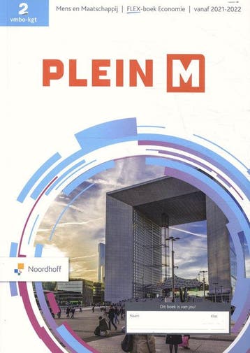 2 vmbo-kgt verdieping economie / Plein M / leerwerkboek A +, Boeken, Verzenden, Gelezen