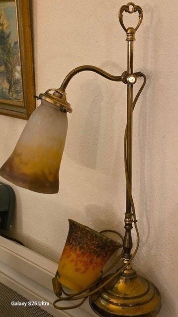 art deco - Lamp (3) - Legering