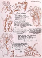 Het citaat op spotprent (lijst optie, Lithos), Verzenden