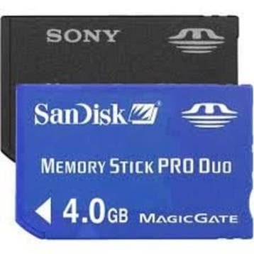 Sony / Sandisk Memory Stick Pro Duo 4GB MagicGate Zwart/B..., Ophalen of Verzenden, Zo goed als nieuw