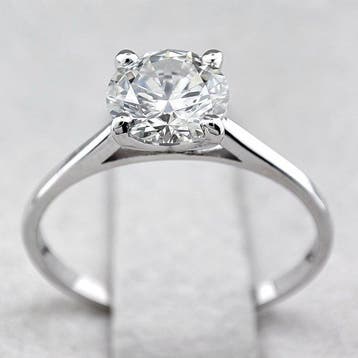Ring - 14 karaat Witgoud, G/VS2 - 1.02ct. tw. Diamant, Nieuw