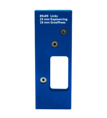 Boormal voor scharnieren ronde hoek 89x89 mm links, Doe-het-zelf en Bouw, Nieuw