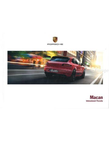 2017 PORSCHE MACAN HARDCOVER BROCHURE FRANS