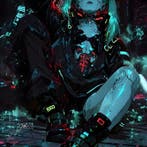 JZL - [Canvas XL] - Rebecca – Neon District 06 [Cyberpunk, Nieuw