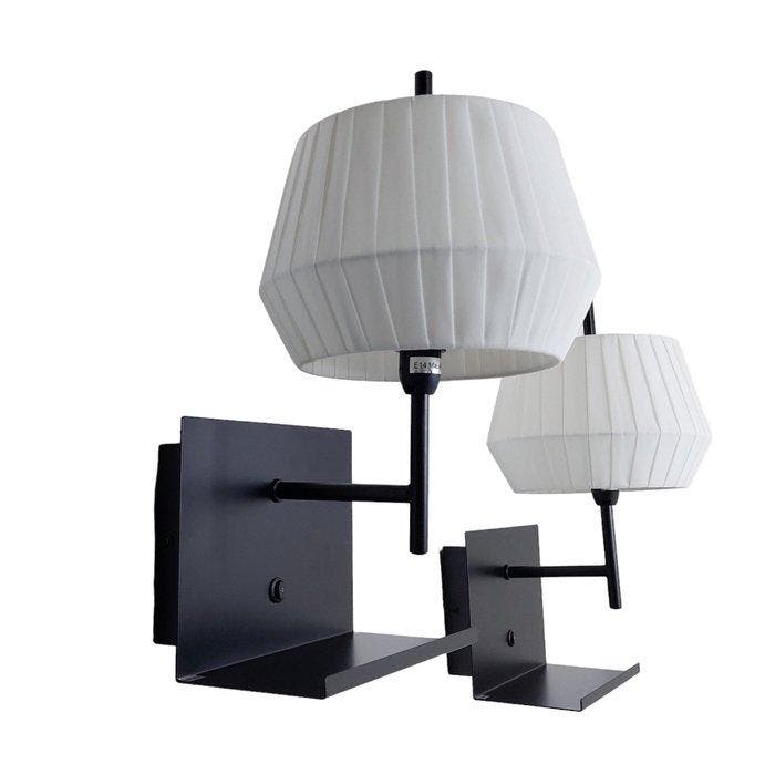 Nordlux - Says Who - Wandlamp (2) - Dicte - Zwart & Wit -, Antiquités & Art, Art | Objets design