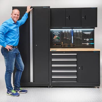 Datona Werkbank 120 cm met brede werkplaatskast - Datona -, Ophalen of Verzenden, Nieuw