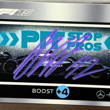 Mercedes - 274 Topps Pit Stop Signed Card - Kimi Antonelli -